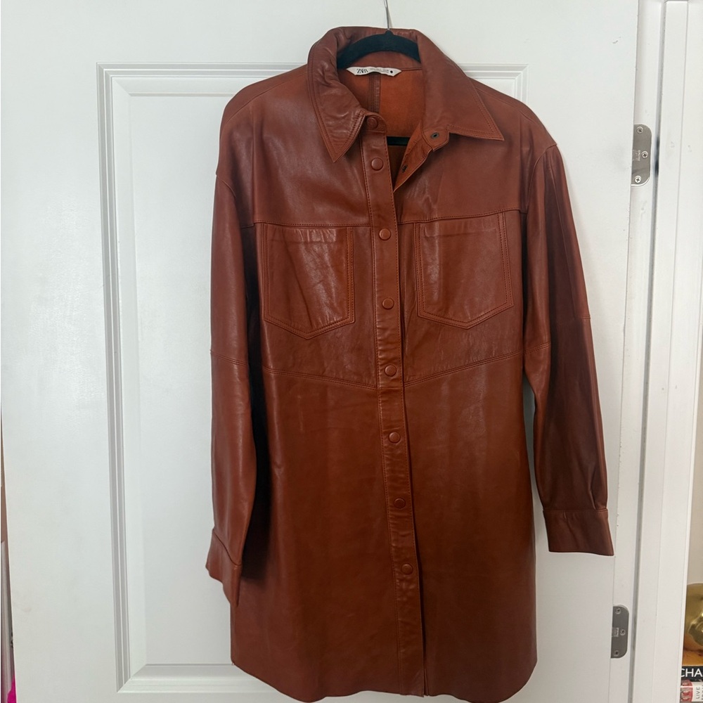 Zara Faux Leather Dress